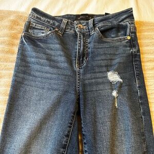 PacSun Dark Blue Distressed Skinny Jeans